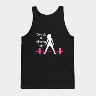 fitness girl, gym girl, fitness, weightlifting girl Tank Top